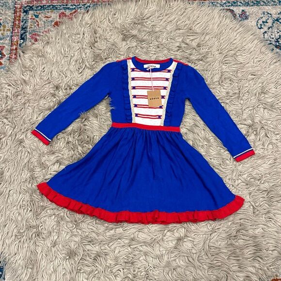 NWT Mini Boden Nutcracker holiday sweater dress size 6-7 - Picture 1 of 6